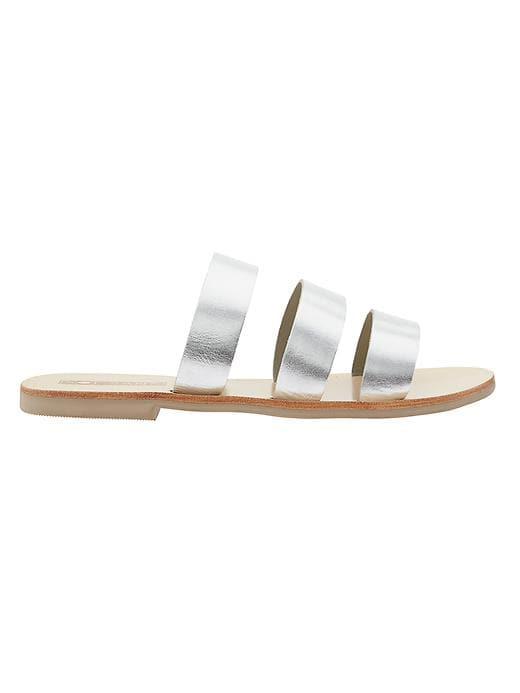 Athleta Womens Joaquin Slide By Sol Sana Silver Size 38