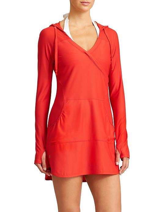 Athleta Womens Wick-it Wader Coverup Size 1x Plus - Saffron Red