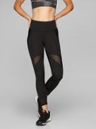 Athleta Womens Stealth Mesh 7/8 Tight Black Size 2x
