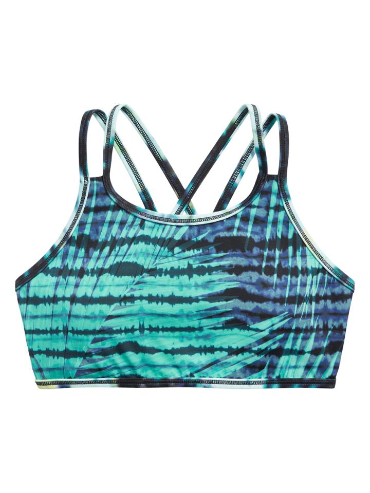 Athleta Girl Palm Tie Dye Bikini Top