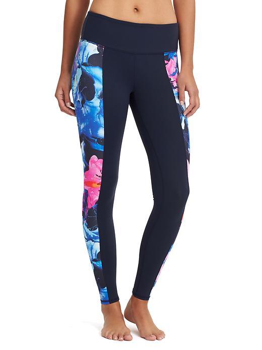 Athleta Womens High Rise Superimpose Chaturanga Tight Size L Tall - Navy