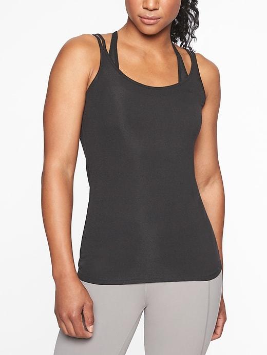 Athleta Womens Revive Tank Black Size L