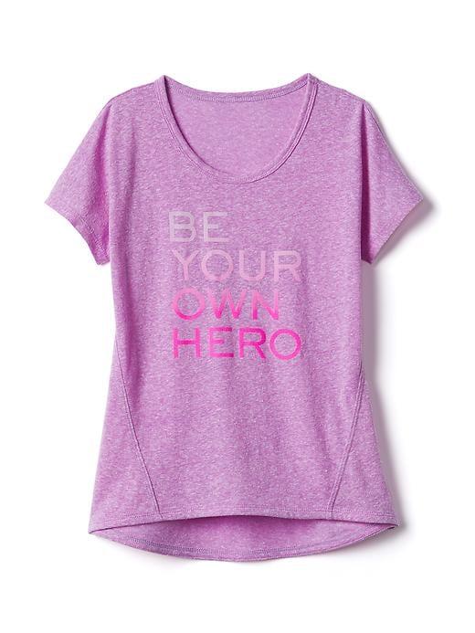 Athleta Empower Tee Size L/12 - Magenta Magic