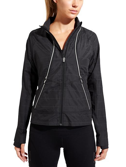 Athleta Womens Run On Jacket Size M - Black