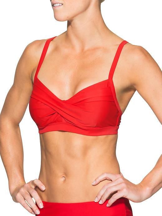 Athleta Womens Twister Bikini Size 36b/c - Saffron Red