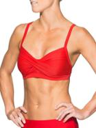 Athleta Womens Twister Bikini Size 36b/c - Saffron Red