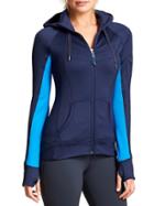 Athleta Womens Strength Cozy Hoodie Size 1x Plus - Dress Blue/macaw Blue