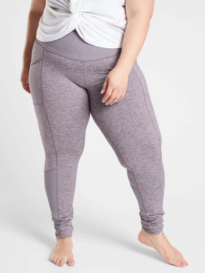 Exhale Stash Pocket Heel Leggings In Softluxe