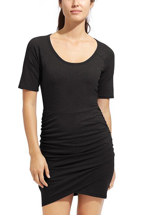Athleta Womens Seeker Tee Dress Size L Tall - Black
