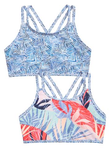 Athleta Girl Palm Oasis Reversible Bikini Top