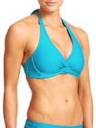 Athleta Womens Tara Halter Bikini Size 32d/dd - Bora Bora Blue