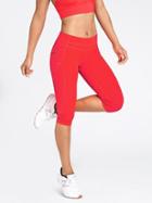 Athleta Womens Dobby Be Free Knicker Size S Tall - Red It Neon