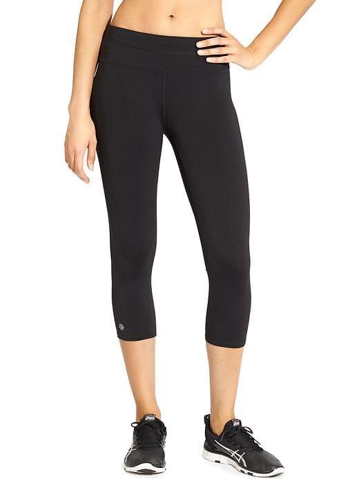 Athleta Womens Sonar Capri Black Size Xxs