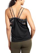 Athleta Womens Cobra Dot Invigorate Tank Size L - Black