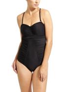 Athleta Womens Waterfall Bandeau One Piece Size 32b/c - Black