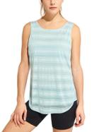 Athleta Womens Sun Stripe Tank Size L - Reach For The Sky