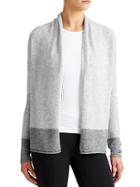 Athleta Womens Cashmere Cocoon Sweater Size L - Grey Heather/medium Grey Heather