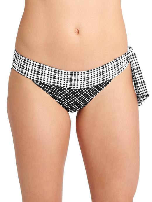 Athleta Womens Vichy Side Tie Bottom Size L - Black
