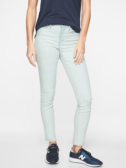 Athleta Womens Sculptek Skinny Jean Biscayne Wash Light Indigo Size 0