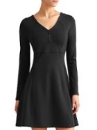 Athleta Womens Whereupon Dress Size L Tall - Black