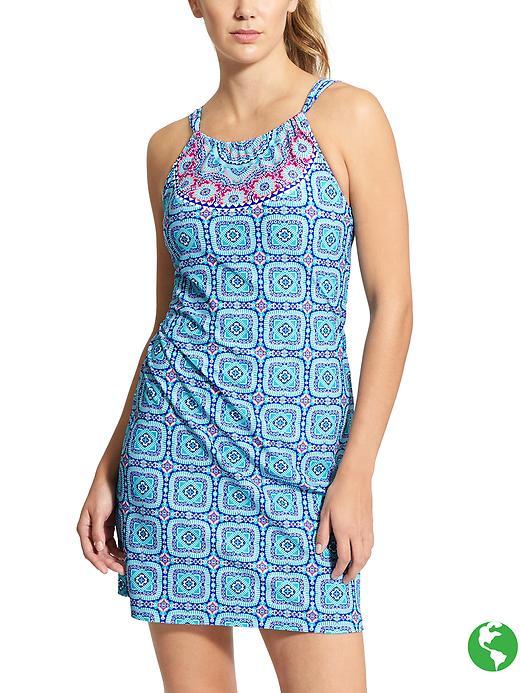Athleta Womens Kokomo Swim Dress Size L - Multi