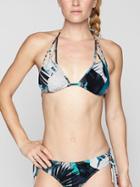 Athleta Womens Tahitian Triangle Bikini Top Teal Squeal Size Xxs
