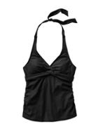 Athleta Womens Tara Halter Tankini Size 40d/dd - Black