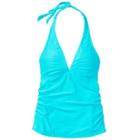 Athleta Womens Shirrendipity Halter Tankini Size Xxs - Tide Blue