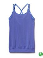 Athleta Stripe Gratitude 2 In 1 Tank Size L/12 - Periwinkle Plus