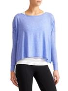 Athleta Womens Essence Top Size M - Blue Color Block
