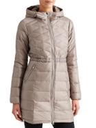 Athleta Womens Chill Down Jacket Size L - Foxtail Taupe
