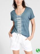 Athleta Womens Eco Wash Daily Tee 2.0 Size L Tall - Tie Dye