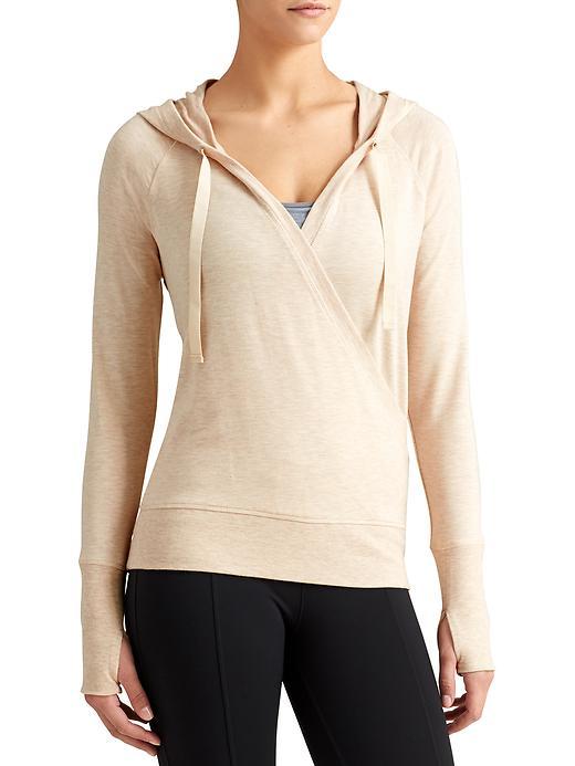 Athleta Womens Inner Twist Hoodie Size Xl - Oatmeal Heather