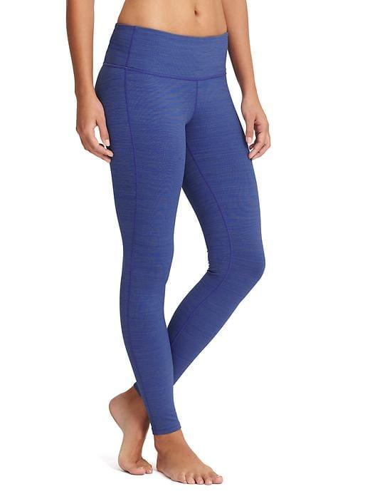 Athleta Womens High Rise Chaturanga Tight Spacedye Navy Size Xxs