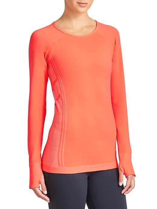 Athleta Womens Neothermal Top Size L - Ember Orange