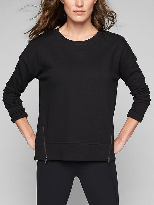 Athleta Womens Cityscape Sweatshirt Black Size M