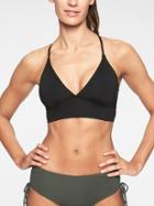 Athleta Womens Strappy Bikini Top Black Size S