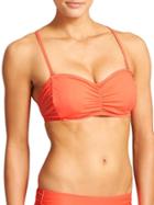 Athleta Womens Bandeau Bikini Size 34b/c - Ember Orange