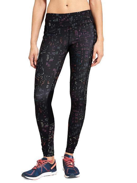 Athleta Womens Fast Lane Be Free Tight Size L Tall - Black