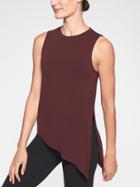 Athleta Womens Cloudlight Asym Side Tie Tank Auberge Size S