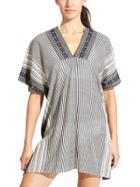Athleta Womens Crystal Waters Coverup Size M/l - Dove/black