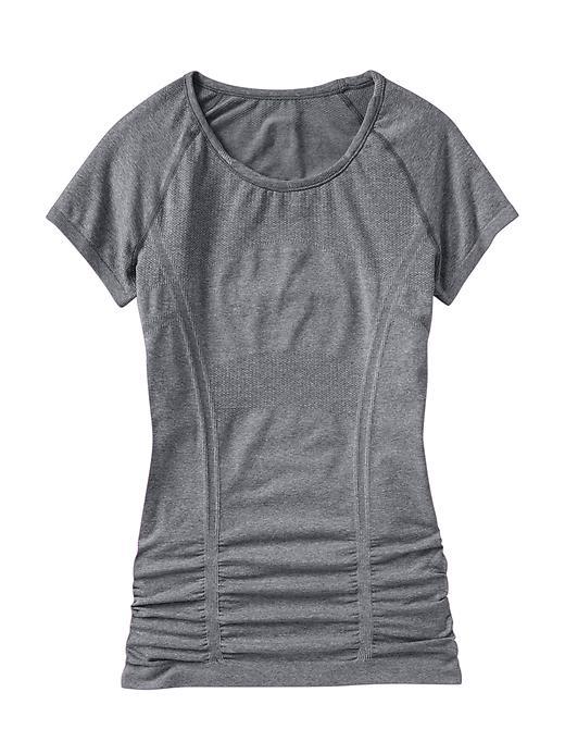 Athleta Womens Fastest Track Tee Size L - Flint Grey Heather