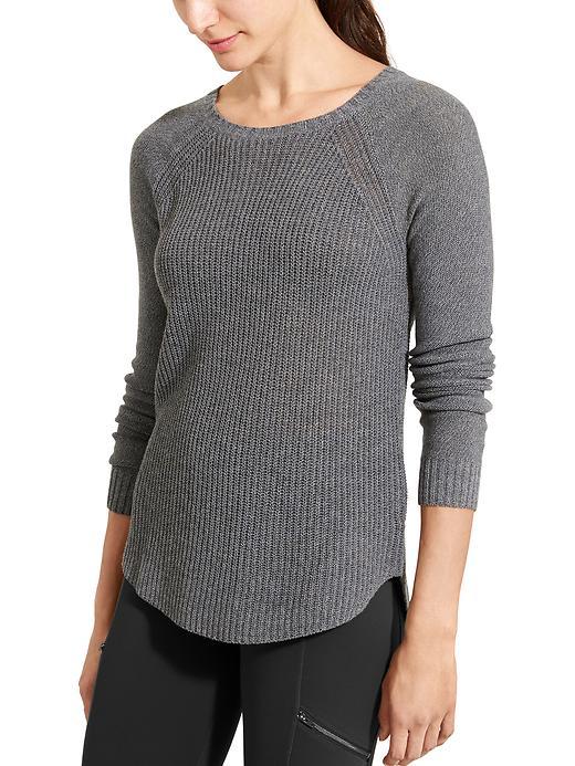 Athleta Womens Kennewick Crew Sweater Size S - Grey Heather