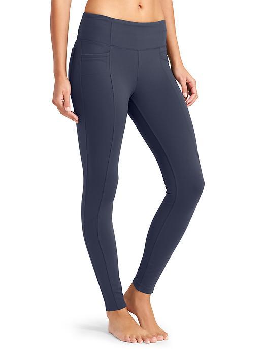 Athleta Womens Metro High Waisted Legging Size L Tall - Navy