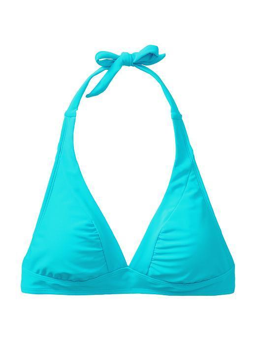 Athleta Womens Shirrendipity Halter Bikini Top Size Xxs - Bora Bora Blue