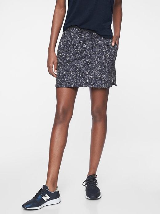 Athleta Womens Printed Midtown Skort Summer Sandstone Navy Size 0