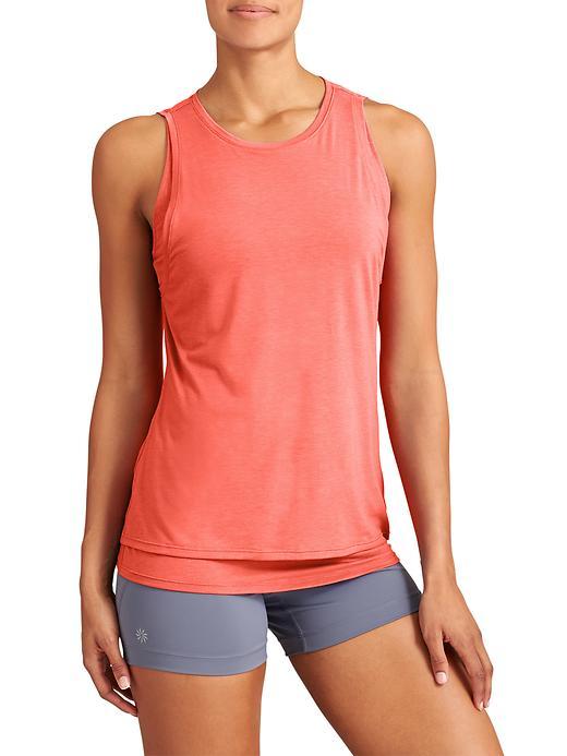 Athleta Womens Essence Double Tank Size 1x Plus - Ember Orange