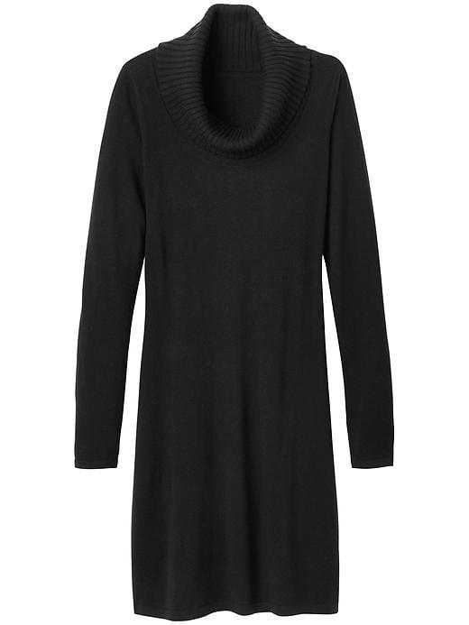 Athleta Womens Cowl Sweater Dress Size Xl - Black
