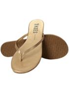 Athleta Womens Glitter Flip Flops By Tkees Sandbeam Size 5
