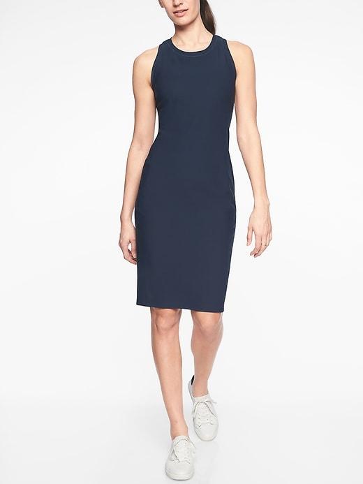 Athleta Womens Stellar En Route Dress Navy Size Xxs